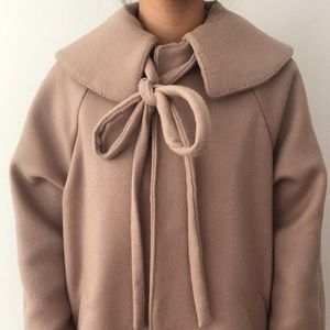 handmade tan wool coat